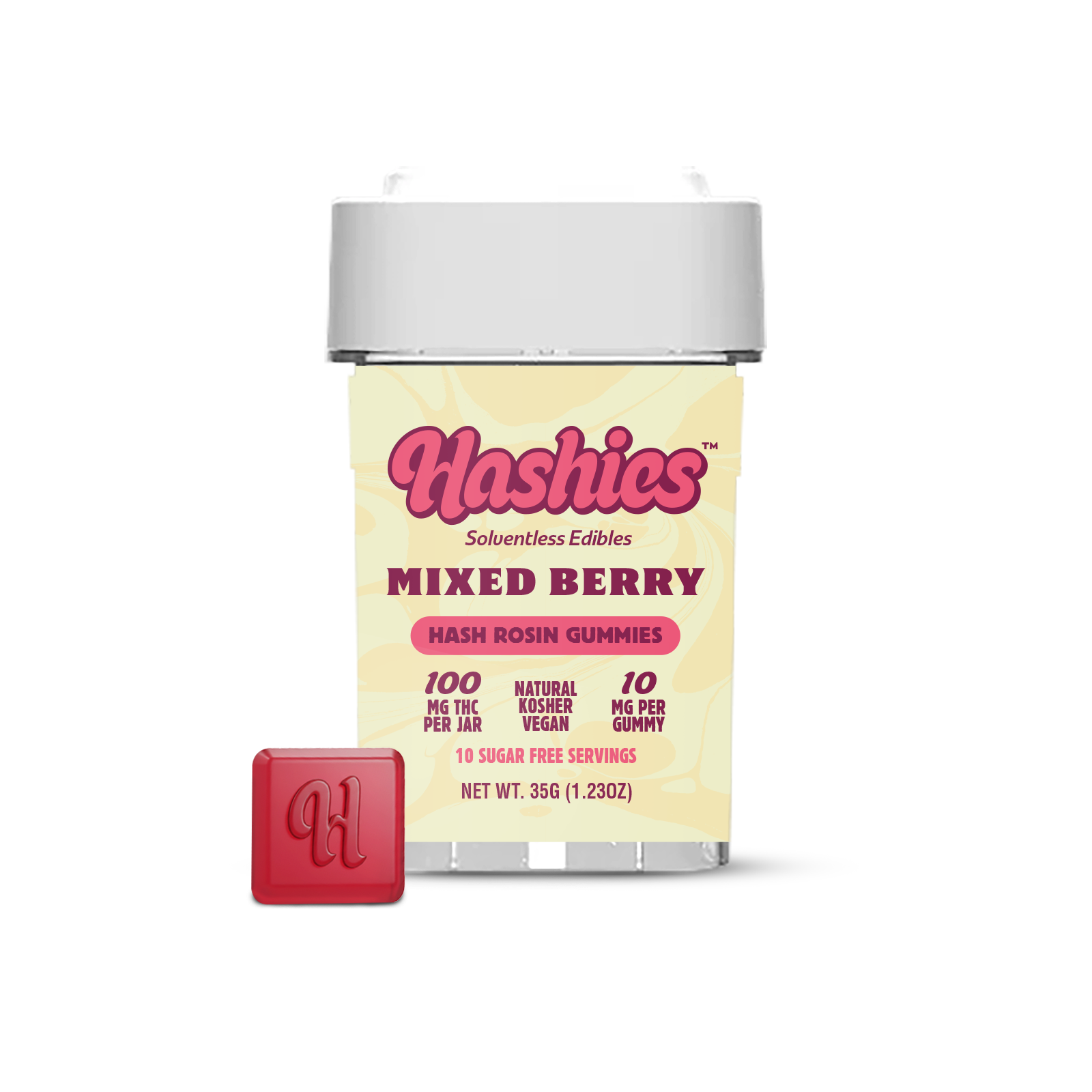 Hashies SF-Mixed Berry 100MG 10-Pack